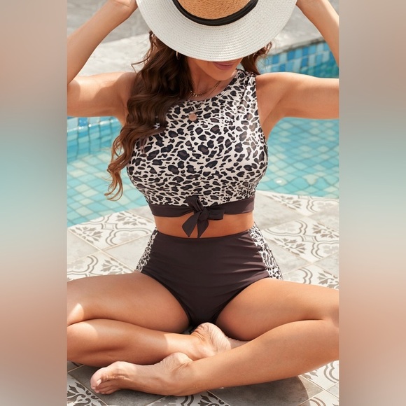 Sunset Safari Leopard Print Bikini Set - Picture 5 of 5